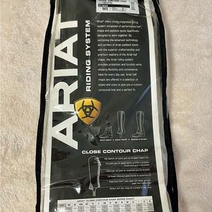 Women’s Ariat Black Leather Half Chaps Size MS